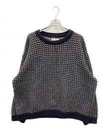 L.L.Bean（エルエルビーン）の古着「【古着】Birds Eye Sweater」｜ネイビー×ホワイト