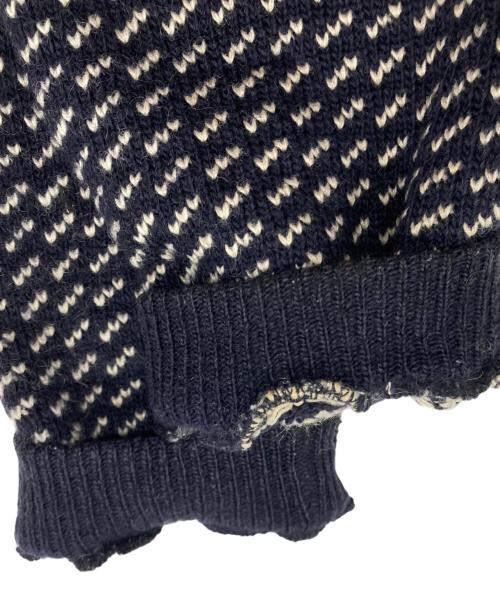 L.L.Bean（エルエルビーン）L.L.Bean (エルエルビーン) 【古着】Birds Eye Sweater ネイビー×ホワイト サイズ:XXLの古着・服飾アイテム