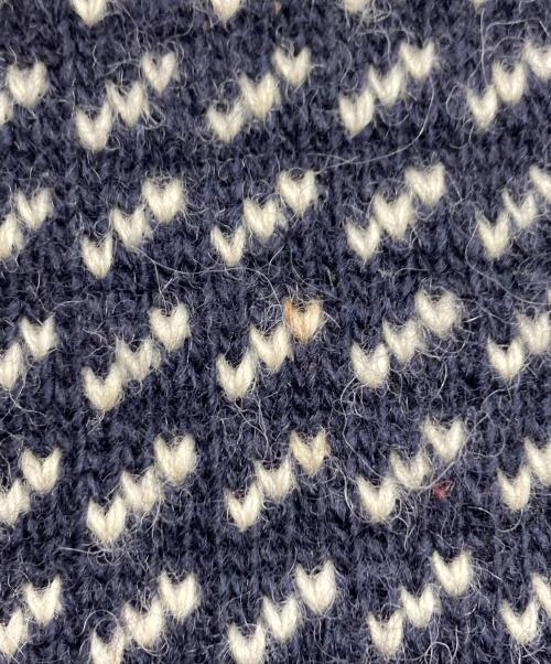 L.L.Bean（エルエルビーン）L.L.Bean (エルエルビーン) 【古着】Birds Eye Sweater ネイビー×ホワイト サイズ:XXLの古着・服飾アイテム