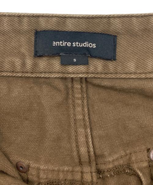 entire studios（エンタイアスタジオ）entire studios (エンタイアスタジオ) GEM JEANS ブラウン サイズ:Sの古着・服飾アイテム