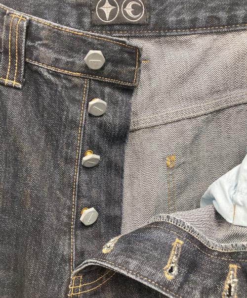 THUG CLUB（サグ クラブ）THUG CLUB (サグ クラブ) BURN DOWN DENIM PANTS インディゴ サイズ:3の古着・服飾アイテム