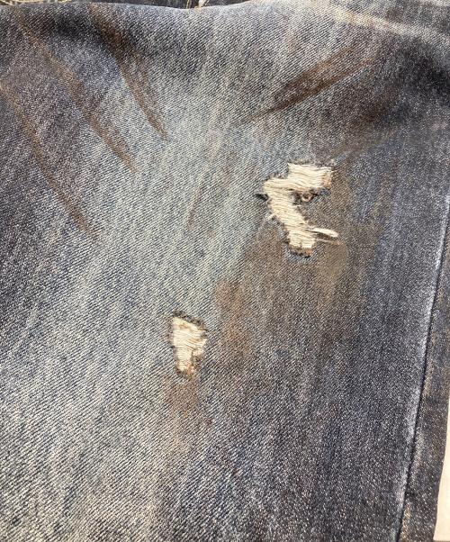 THUG CLUB（サグ クラブ）THUG CLUB (サグ クラブ) BURN DOWN DENIM PANTS インディゴ サイズ:3の古着・服飾アイテム