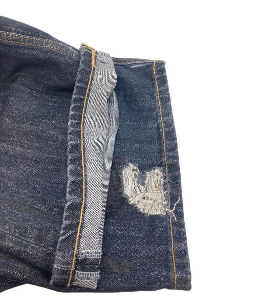 THUG CLUB（サグ クラブ）THUG CLUB (サグ クラブ) BURN DOWN DENIM PANTS インディゴ サイズ:3の古着・服飾アイテム
