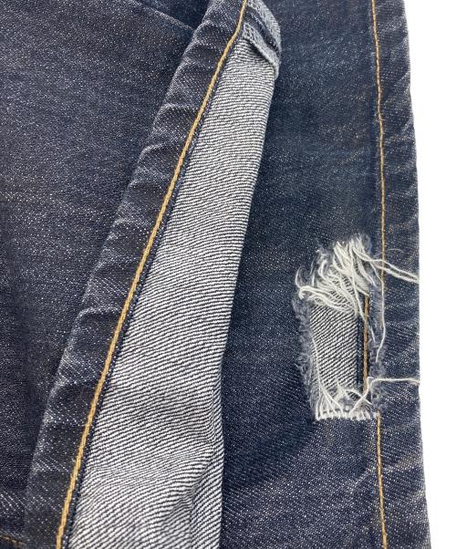THUG CLUB（サグ クラブ）THUG CLUB (サグ クラブ) BURN DOWN DENIM PANTS インディゴ サイズ:3の古着・服飾アイテム