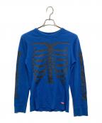 Hanes×SUPREMEヘインズ×シュプリーム）の古着「Bone Thermal crew」｜ブルー