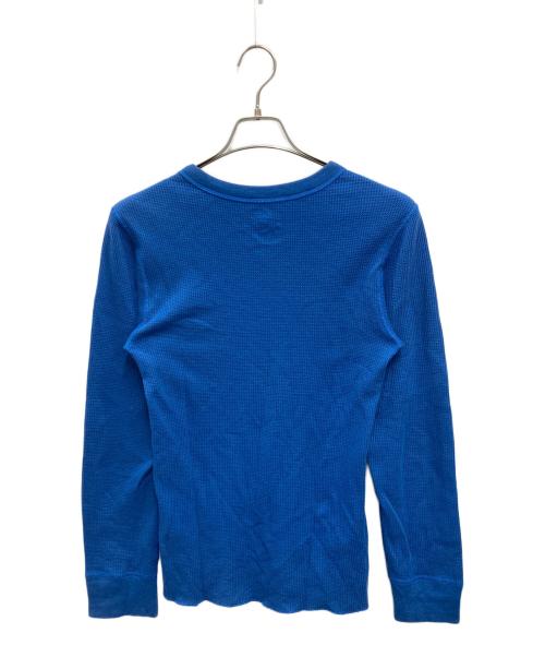 Hanes（ヘインズ）Hanes (ヘインズ) Supreme (シュプリーム) Bone Thermal crew ブルー サイズ:Sの古着・服飾アイテム