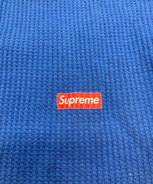 Hanes（ヘインズ）Hanes (ヘインズ) Supreme (シュプリーム) Bone Thermal crew ブルー サイズ:Sの古着・服飾アイテム