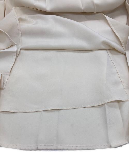 POLO RALPH LAUREN（ポロ・ラルフローレン）POLO RALPH LAUREN (ポロ・ラルフローレン) Satin Pleated A-Line Midi Skirt アイボリー サイズ:SIZE 0の古着・服飾アイテム