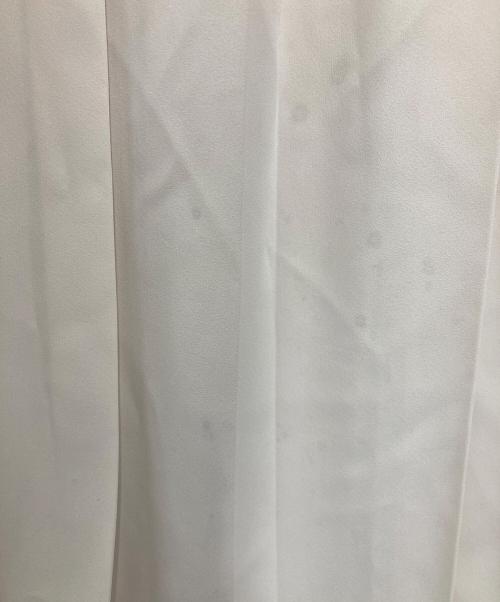 POLO RALPH LAUREN（ポロ・ラルフローレン）POLO RALPH LAUREN (ポロ・ラルフローレン) Satin Pleated A-Line Midi Skirt アイボリー サイズ:SIZE 0の古着・服飾アイテム