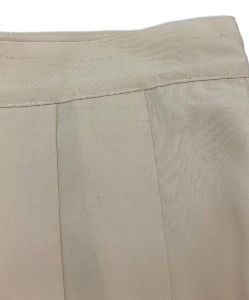 POLO RALPH LAUREN（ポロ・ラルフローレン）POLO RALPH LAUREN (ポロ・ラルフローレン) Satin Pleated A-Line Midi Skirt アイボリー サイズ:SIZE 0の古着・服飾アイテム