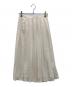 POLO RALPH LAUREN（ポロ・ラルフローレン）の古着「Satin Pleated A-Line Midi Skirt」｜アイボリー
