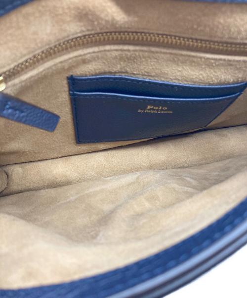 POLO RALPH LAUREN（ポロ・ラルフローレン）POLO RALPH LAUREN (ポロ・ラルフローレン) Polo ID レザー チェーン ウォレット & バッグ ネイビーの古着・服飾アイテム