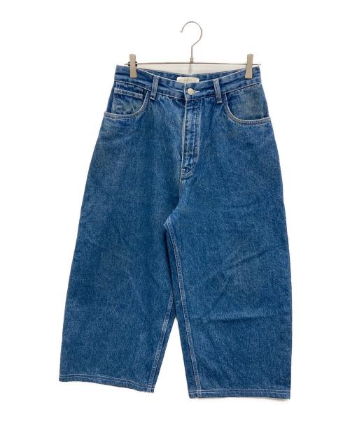 STUDIO NICHOLSON（スタジオ ニコルソン）STUDIO NICHOLSON (スタジオ ニコルソン) クロップドデニムパンツ インディゴ サイズ:Sの古着・服飾アイテム