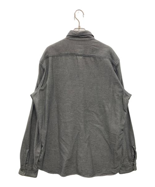 RRL（ダブルアールエル）RRL (ダブルアールエル) コットン  チンスト ワークシャツ グレー サイズ:Lの古着・服飾アイテム