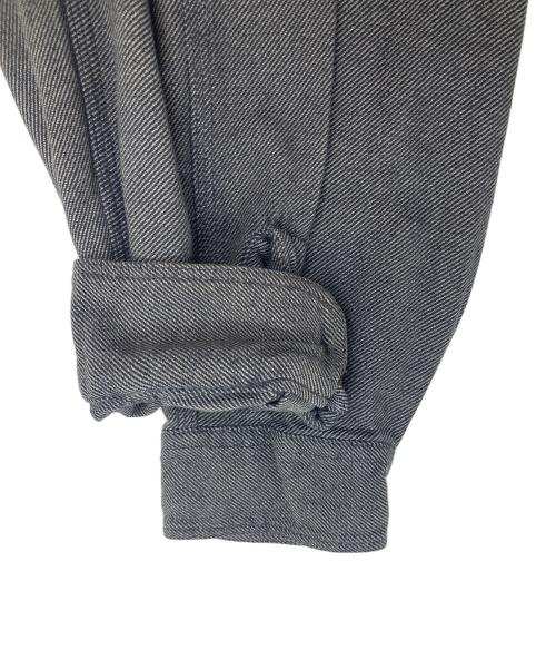 RRL（ダブルアールエル）RRL (ダブルアールエル) コットン  チンスト ワークシャツ グレー サイズ:Lの古着・服飾アイテム