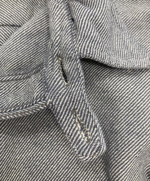 RRL（ダブルアールエル）RRL (ダブルアールエル) コットン  チンスト ワークシャツ グレー サイズ:Lの古着・服飾アイテム