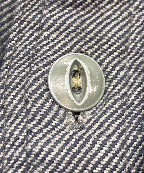 RRL（ダブルアールエル）RRL (ダブルアールエル) コットン  チンスト ワークシャツ グレー サイズ:Lの古着・服飾アイテム