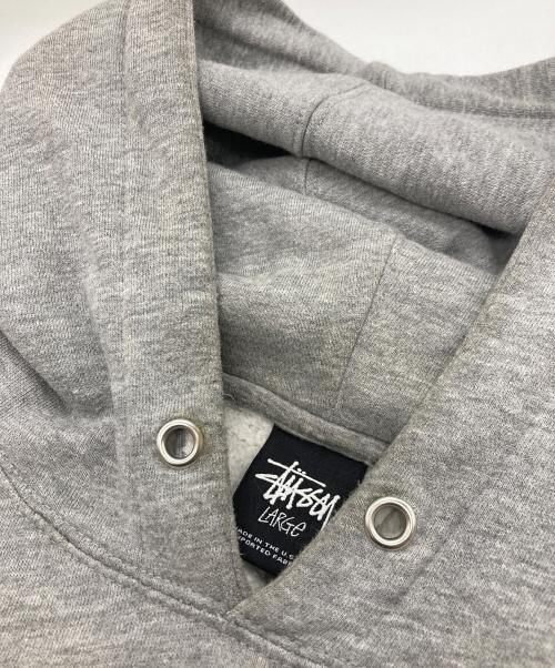 stussy（ステューシー）stussy (ステューシー) INCREASE The Peaceプルオーバーパーカー グレー サイズ:Lの古着・服飾アイテム