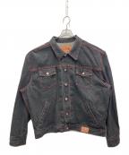 GUESSゲス）の古着「2nd ステッチデニムジャケット」｜ブラック