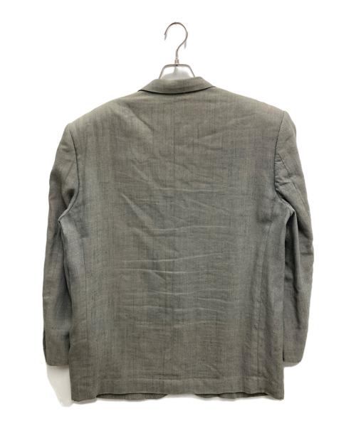 COMME des GARCONS HOMME（コムデギャルソン オム）COMME des GARCONS HOMME (コムデギャルソン オム) リネンウール2Bテーラードジャケット グレー サイズ:Sの古着・服飾アイテム