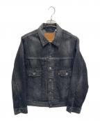 LEVI'S×BIOTOPリーバイス×ビオトープ）の古着「別注後染め2ndタイプ デニムジャケット」｜ブラック