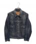 LEVI'S（リーバイス）の古着「別注後染め2ndタイプ デニムジャケット」｜ブラック
