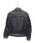 LEVI'S (リーバイス) BIOTOP (ビオトープ) 別注後染め2ndタイプ デニムジャケット ブラック サイズ:XS：14000円