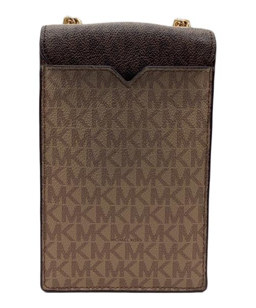 MICHAEL KORS（マイケルコース）MICHAEL KORS (マイケルコース) フォーンクロスボディスモールバッグ ブラウンの古着・服飾アイテム