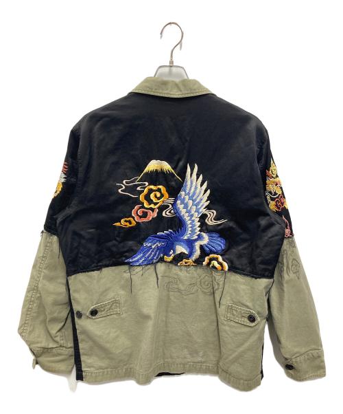 NEIGHBORHOOD（ネイバーフッド）NEIGHBORHOOD (ネイバーフッド) SOUVENIR / CR-JKT オリーブ×ブラック サイズ:Mの古着・服飾アイテム