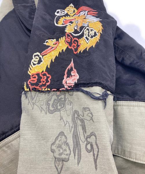 NEIGHBORHOOD（ネイバーフッド）NEIGHBORHOOD (ネイバーフッド) SOUVENIR / CR-JKT オリーブ×ブラック サイズ:Mの古着・服飾アイテム