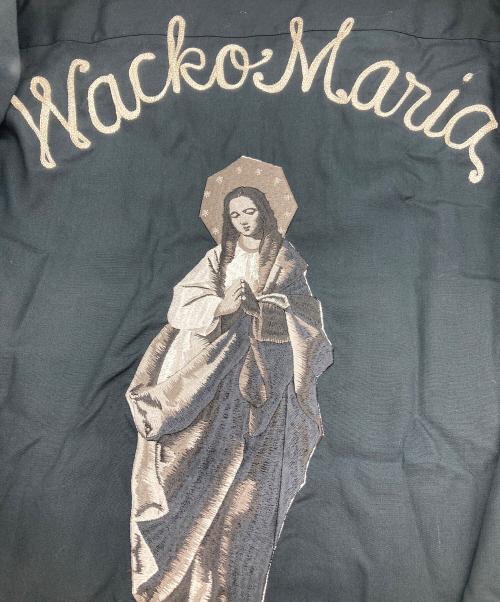 WACKO MARIA（ワコマリア）WACKO MARIA (ワコマリア) マリアエンブロイダリーオープンカラーシャツ ブラック サイズ:Mの古着・服飾アイテム