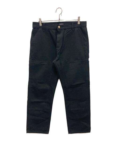 Carhartt WIP（カーハート ワーク イン プログレス）CARHARTT WIP (カーハート ワーク イン プログレス) ダブルニーパンツ ブラック サイズ:32の古着・服飾アイテム