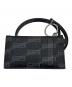 BALENCIAGA (バレンシアガ) BBモノグラム/キーチェーン付カードケース ブラック：18000円