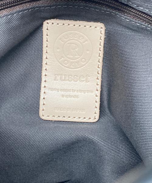 russet（ラシット）russet (ラシット) ソフトレザーツイストトートバッグ ブラック 未使用品の古着・服飾アイテム