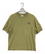 maison kitsuneメゾンキツネ）の古着「BOLD FOX HEAD PATCH OVERSIZE TEE」｜グリーン