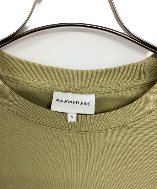 maison kitsune（メゾンキツネ）maison kitsune (メゾンキツネ) BOLD FOX HEAD PATCH OVERSIZE TEE グリーン サイズ:Sの古着・服飾アイテム