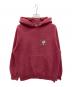 stussy（ステューシー）の古着「【古着】スカル クラウン プルオーバーパーカー」｜レッド