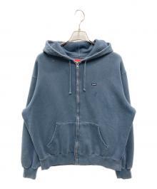 SUPREME（シュプリーム）の古着「Overdyed Small Box Zip Up Hooded」｜ブルー