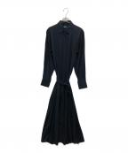 POLO RALPH LAURENポロ・ラルフローレン）の古着「Self-Tie Twill Shirtdress」｜ネイビー