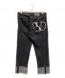 VALENTINO (ヴァレンティノ) ロールアップデニムパンツ ブラック サイズ:32：15000円