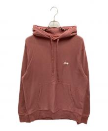 stussy（ステューシー）の古着「Stock Logo Pullover Hoodie」｜ボルドー