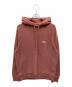 stussy（ステューシー）の古着「Stock Logo Pullover Hoodie」｜ボルドー
