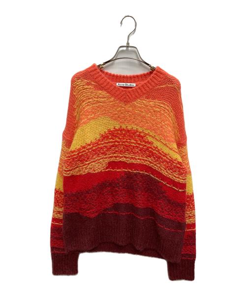 Acne studios（アクネ ストゥディオズ）ACNE STUDIOS (アクネ ストゥディオズ) グラデーションモヘヤニット オレンジ サイズ:XSの古着・服飾アイテム