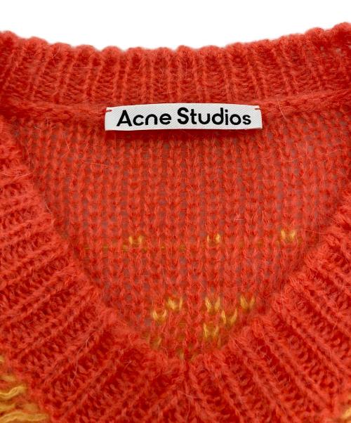 Acne studios（アクネ ストゥディオズ）ACNE STUDIOS (アクネ ストゥディオズ) グラデーションモヘヤニット オレンジ サイズ:XSの古着・服飾アイテム