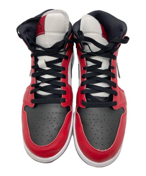 NIKE（ナイキ）NIKE (ナイキ) AIR JORDAN 1 MID 【CHICAGO BLACK TOE】 レッド×ホワイト サイズ:27㎝の古着・服飾アイテム