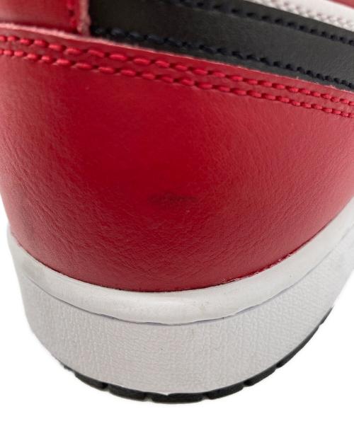 NIKE（ナイキ）NIKE (ナイキ) AIR JORDAN 1 MID 【CHICAGO BLACK TOE】 レッド×ホワイト サイズ:27㎝の古着・服飾アイテム