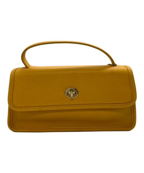 COACH（コーチ）COACH (コーチ) レザーターンロック2WAYバッグ マスタードの古着・服飾アイテム