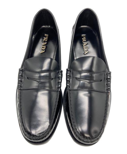 PRADA（プラダ）PRADA (プラダ) コインローファー ブラック サイズ:SIZE 9の古着・服飾アイテム