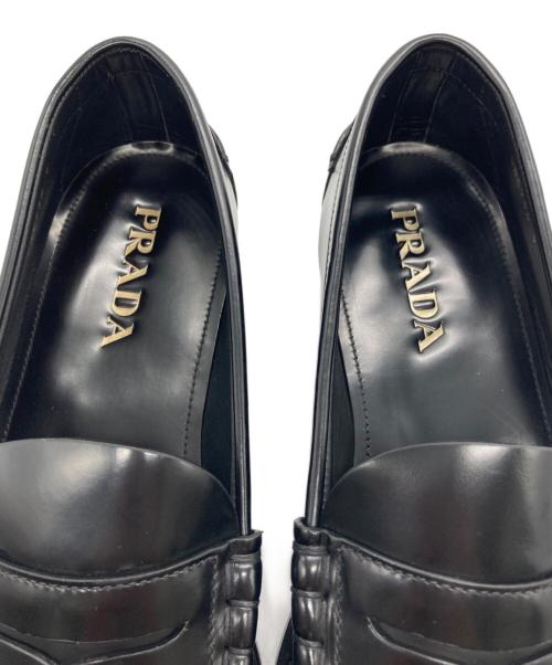PRADA（プラダ）PRADA (プラダ) コインローファー ブラック サイズ:SIZE 9の古着・服飾アイテム