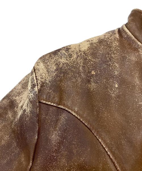 CYCLE RIDER by SCHOTT（サイクル ライダー バイ ショット）CYCLE RIDER by SCHOTT (サイクル ライダー バイ ショット) ボアライナー ライダースジャケット ブラウン サイズ:40の古着・服飾アイテム